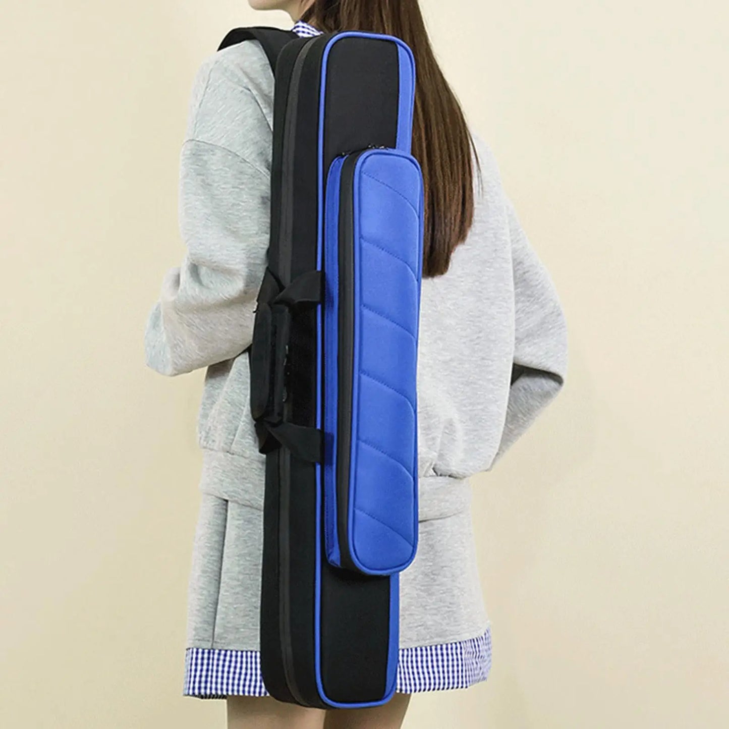 Billiard Cue Case 1/2 Jointed Cue Case Billiard Pool Cue Stick Carrying Case Snooker Cue Billiard Cue Case 1/2 Cue Case Soft