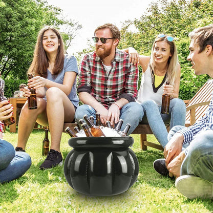 Inflatable Witch Pot Halloween Large Multi-Functional Ice Bucket Candy Container Party Horror Props to Halloween Decoration