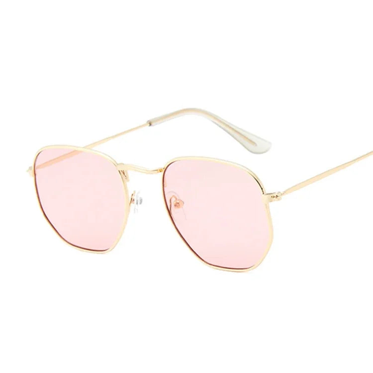 ONEVAN 2024 Vintage Square Sunglasses Women Brand Designer Sun Glasses Men/Women Retro Small Frame Metal Sunglass Shades Glasses