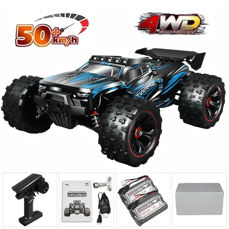 1:16 85km/H or 50km/H 4WD RC Car With LED Remote Control Cars High Speed Drift Monster 4x4 Truck for Kids vs Wltoys 124017 Toys