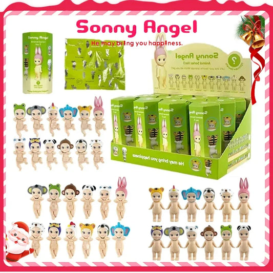 Sonny Angel Blind Box Animal Angel Series Anime Character Mini Doll Toy Cute Decoration Kids Surprise Birthday New Year Gifts