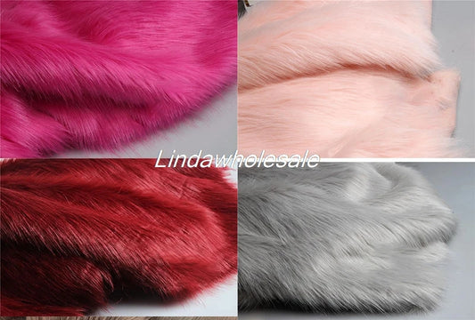 Wholsale Imitation Fox Plush Fur,cloth Counter Carpet Material,faux Fur Fabric,160cm*50cm/Pcs