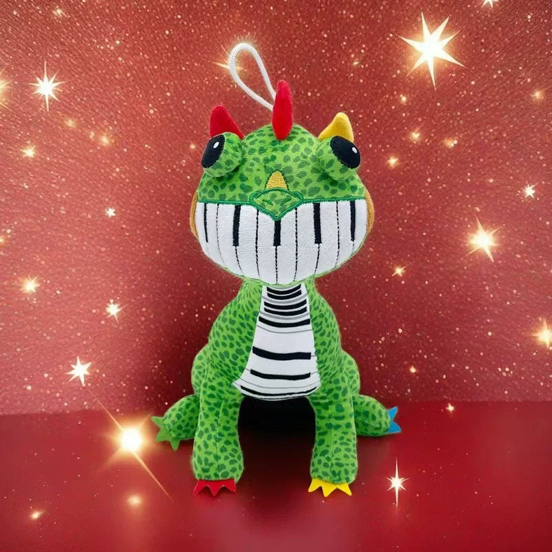 Pianosaurus Plush Nightmare Critters Green Dinosaur Stuffed Doll Anime Cute Toys Doll Collectibles Peluches Kids Gift Custom