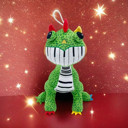 Pianosaurus Plush Nightmare Critters Green Dinosaur Stuffed Doll Anime Cute Toys Doll Collectibles Peluches Kids Gift Custom