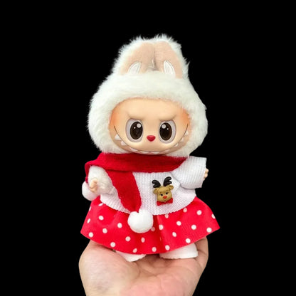 Christmas New Year's Decoration Clothes for Labubu 3.0 V1/V2 Doll Festival Clothing Outfits for Ropa Labubu Doll Accessories