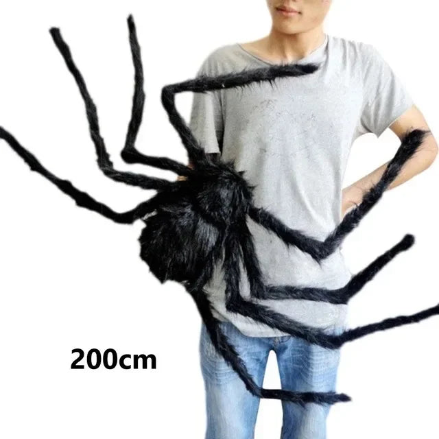 Halloween Big Plush Spider Halloween Decoration Party Props Outdoor Big Spider Decoration Chamber Trick a Prank  Big Spider