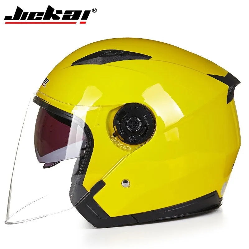 NEW Motorcycle Electric Bicycle Helmet Four Seasons DoubleLenses Racing Half Helmets Motorbike Helmet Medio Casco