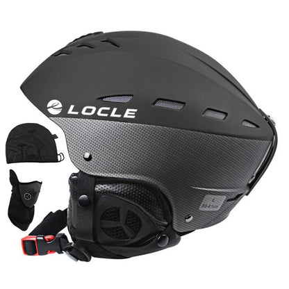 LOCLE Men Skiing Helmet Women Children Boys Girls Ski Helmet Skating Skateboard Snowmobile Motorcycle Helmets Size 52-64cm