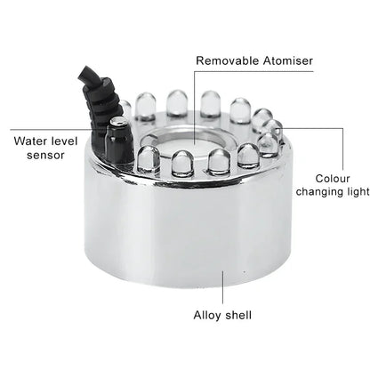 1-10pcs Mini LED Pumpkin Light Fogger Water Fountain Pond Fog Machine for Halloween Christmas Easter Party Festival Decoration