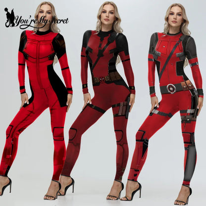 [You're My Secret] Cosplay Superhero Costume Anime Halloween Party Zentai Catsuit Women Men Bodysuit Jumpsuit