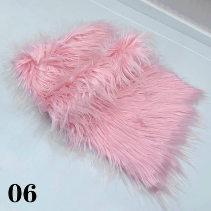 25x45cm Long Hair Faux Fur Fabric for DIY Dolls Hair Beard Craft Making Material Patchwork Garment Sewing Accessories