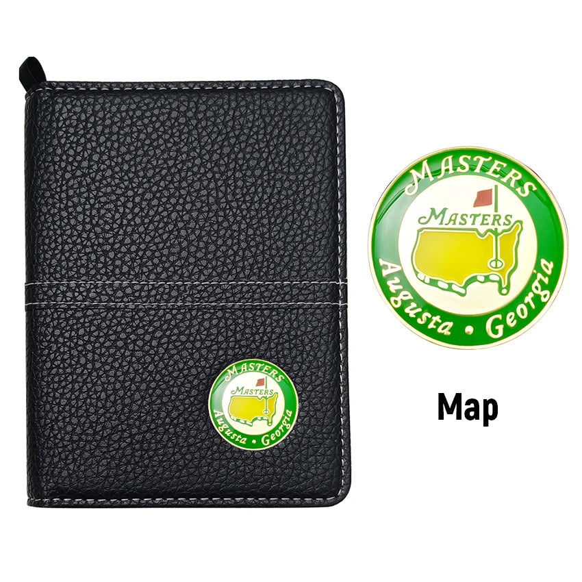 1 Set Golf Scorecard Holder Golf Score Card Wallet With Card Slot and Pencil Loop and Golf Marker Golf Accessories for Golfers