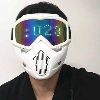 Halloween Bunny Girl Colplay Bluetooth APP Light Up Purge Mask Halloween Masquerade Party LED Face Masks for Kids Men Women