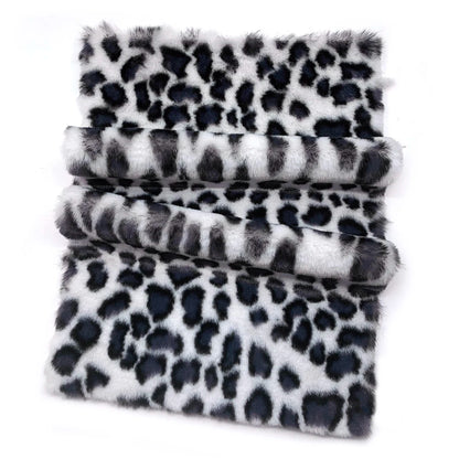 Leopard Print Plush Fabric 25x45cm/160x50cm/160x100cm Faux Fur Fabric 1cm Minky Fabric DIY Handmade/Decoration Sewing Fabric