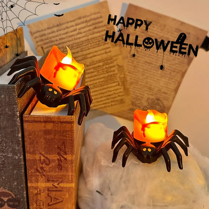 1pcs Halloween Decoration Spider Night Lights Party Supplies Decoration Props Bar, Haunted House, Horror Party Accessories