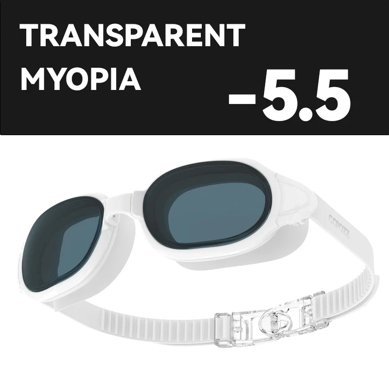 COPOZZ Best Swimming Goggles Men Women Adult Swim Goggle Professional Anti Fog Pool Swimming Glasses Eyewear -1.5 to -7