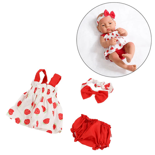 Doll Clothes Dress Jumpsuit Vest for 40cm New Baby Reborn American Doll Baby Girl DIY Clothes Toys for 16 Inch Dolls
