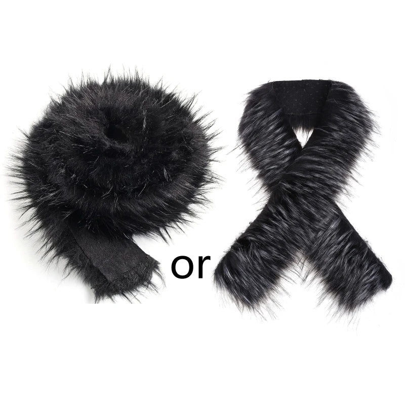 100*7cm Faux Fur Trim Comfortable Fur Ribbon Tape DIY Apparel Sewing Fabric Craft Costume Decoration Furry Material Wholesale