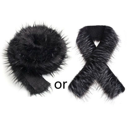 100*7cm Faux Fur Trim Comfortable Fur Ribbon Tape DIY Apparel Sewing Fabric Craft Costume Decoration Furry Material Wholesale