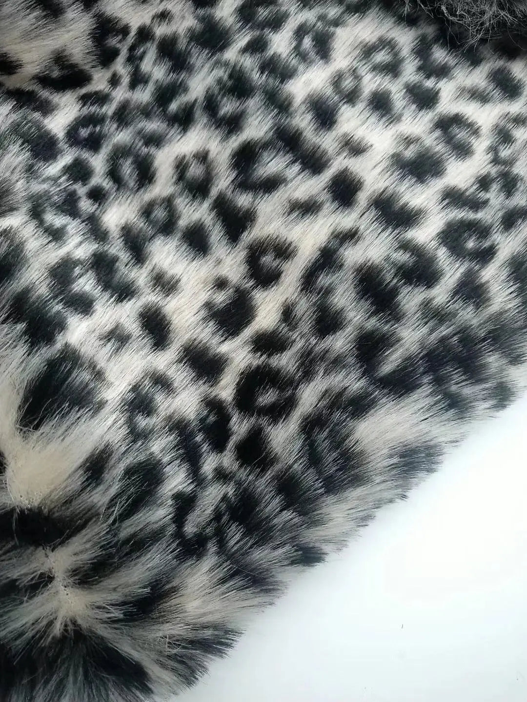 160*100cm Faux Fur Imitation Leopard Large Fur Jacquard Spots  Plush Faux Fur Fabric for Coat  Vest Fausse Fourrure Tissu