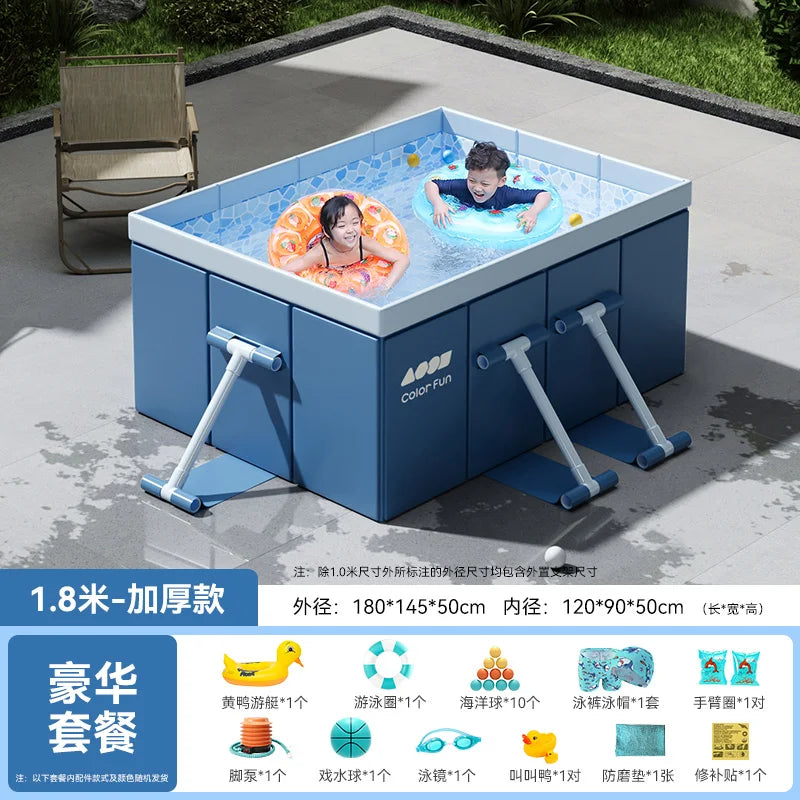 CX Swimming Pool Adults and Children Household Bracket Inflatable-Free Swimming Pool Foldable Family Yard