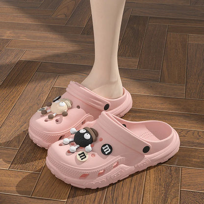 Children's Clogs for 6-18 Year Kids Sandals Cool Mules Outer Wear Summer Hole Shoes for Boys and Girls Slippers