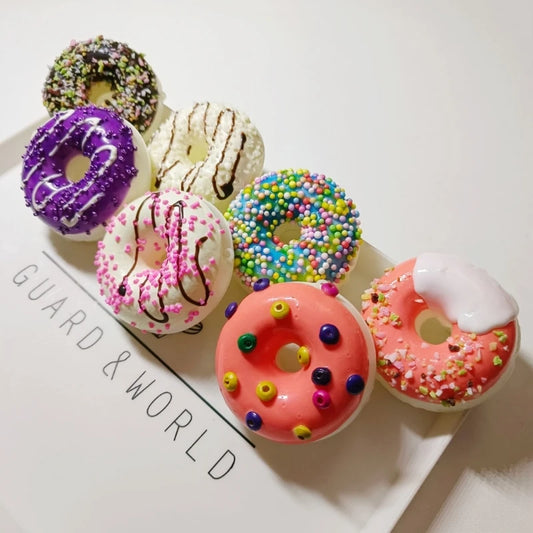 Donut Stress Relief Toy Party Favor Realistic Dessert Artificial Doughnuts Shop Decorations Birthday Party Kids Adults