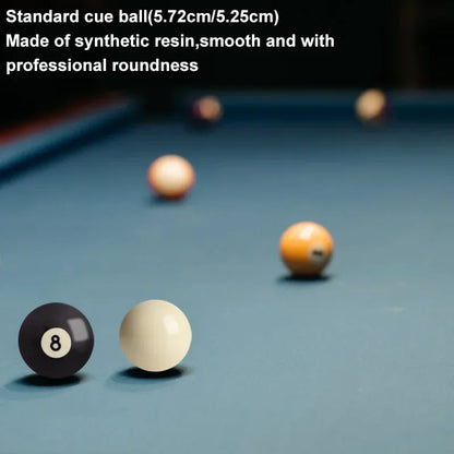 1pc Billiard Cue Ball 52.5/57.2 Mm Standard /Crystal Black 8 Ball Snooker Training Replacement Practice Billiard Made of Resin