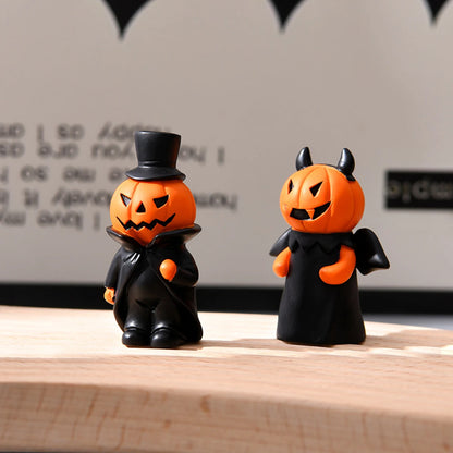 1PCS Cute Halloween Decor Set - Ghost Witch Pumpkin Resin Figurines for Home Tabletop Party Ghost Festival Decorations Gifts