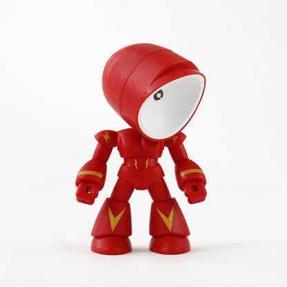 Mini Table Lamp Cute Robot Hero Led Desk Night Light Bedroom Study Reading Book Lamps Night Light Eye Protection Bedside Lights