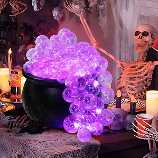 Halloween Big Cauldron Pots Halloween Decorations Black Bowl Light Up Party Vintage Decor Witch Cauldron Kettle Festive Cauldron