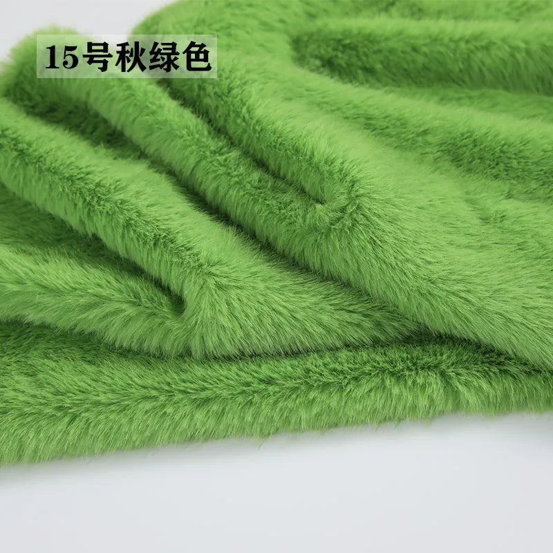 40Colours 2cm Imitation Mink Plush Fur Fabric Doll Manual DIY Counter Scarf Cuddle Doll Faux Fur Fabric 50*50