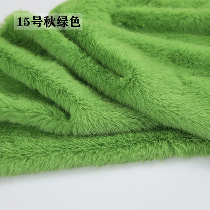 40Colours 2cm Imitation Mink Plush Fur Fabric Doll Manual DIY Counter Scarf Cuddle Doll Faux Fur Fabric 50*50