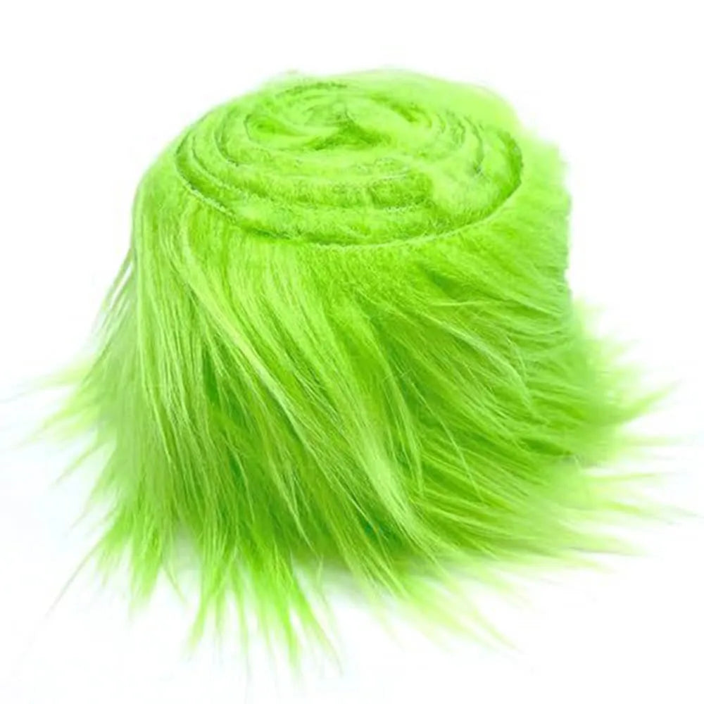 1.5M Faux Fur Ribbon Tape DIY Apparel Sewing Fluffy Trim Trimming Fabric Sewing Plush Fur Stripe Home Christmas Decoration