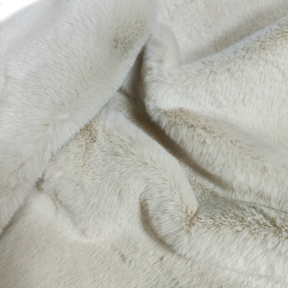 Sewbato 10mm 100% Polyester Faux Fur Fabric 50x50cm Environmentally Friendly Soft Minky Fabric Plush Toy/Clothing Plush Fabric