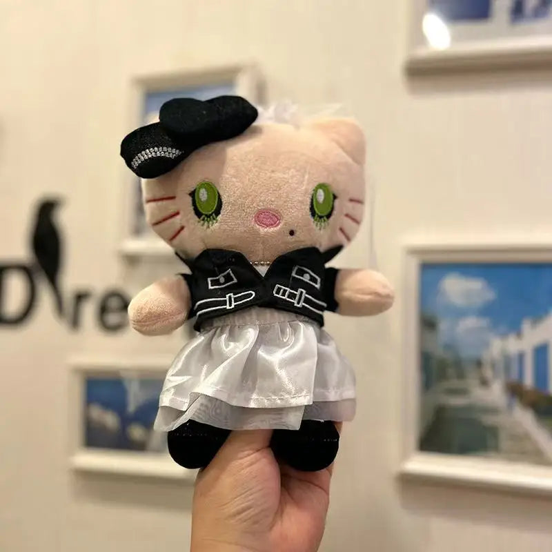 Latest Halloween Cute Teeth Monster KT Cat Doll Stuffed Plush Toy Doll Cartoon Anime Cute Children's Birthday Gift Fun Doll