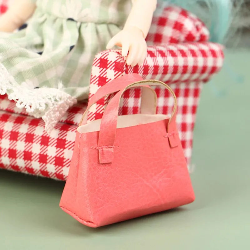 1PCS New Fashion Mini Handbag Shoulder Bag for Doll Decor Accessories Kids Toys