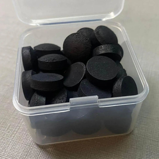 50x Leather Snooker Cue Tips Glue on Billiard Cue 0.55in for Billiard Accessories