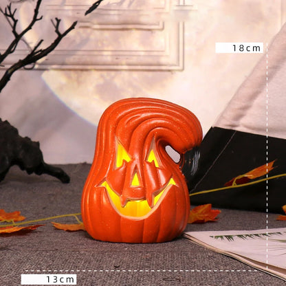 Halloween Decoration Scream Pumpkin Led Festival Accessories Decorations Bright Materials Ring Light Fairy Lights Night Outdoor