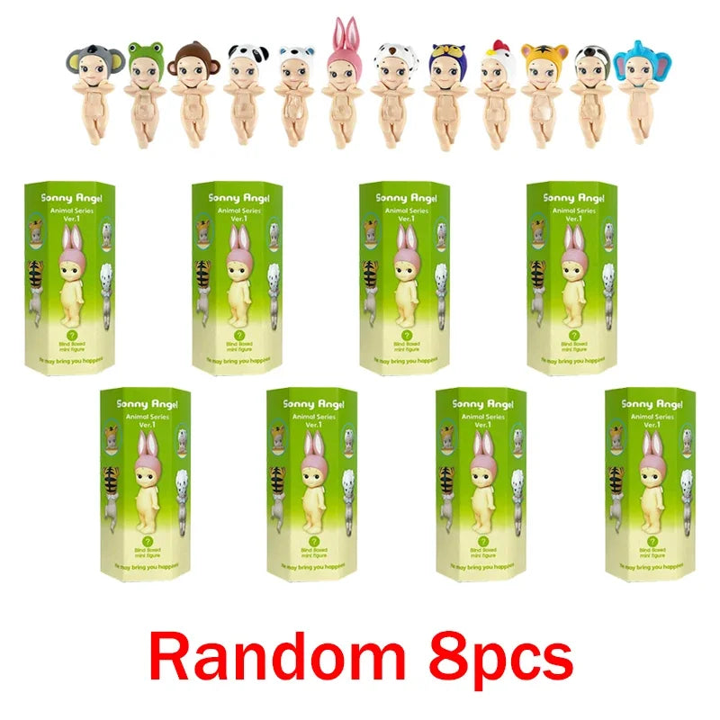 Sonny Angel Blind Box Animal Angel Series Anime Character Mini Doll Toy Cute Decoration Kids Surprise Birthday New Year Gifts
