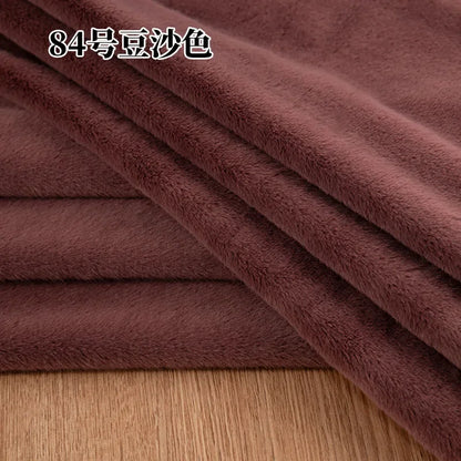 5mm Stretch European Mink Faux Fur Fabric High-Low Pattern for Clothing Scarves Hats Photo Props DIY Craft Decoration