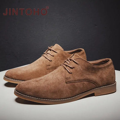 2022 Men Shoes England Trend Casual Shoes Male Suede Oxford Wedding Leather Dress Shoes Men Flats Zapatillas Hombre Plus Size 46