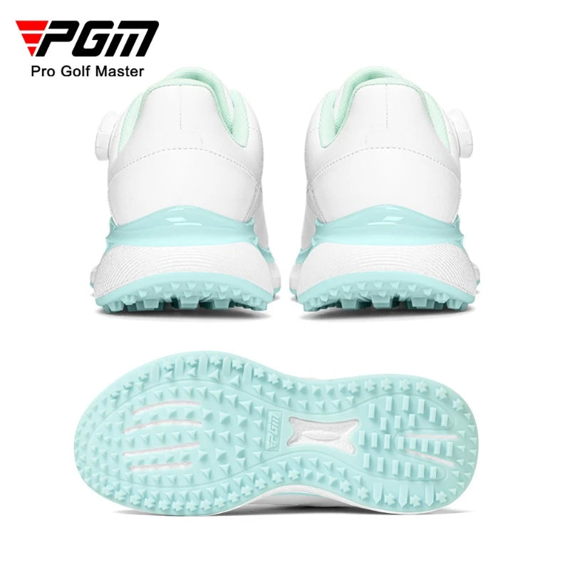 PGM Women Summer Golf Shoes Heat Dissipation Breathable Holes High Elasticity Height Outdoor Sports Shoes XZ430