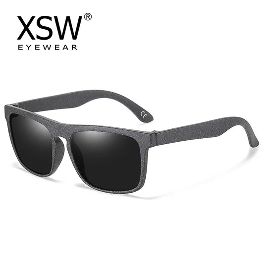 XSW Brand Design Wooden Retro Square Oval Square Men's and Women's Sunglasses Glasses  Wheat Straw Sunglases UV400 7021