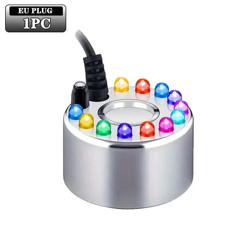 1-10pcs Mini LED Pumpkin Light Fogger Water Fountain Pond Fog Machine for Halloween Christmas Easter Party Festival Decoration