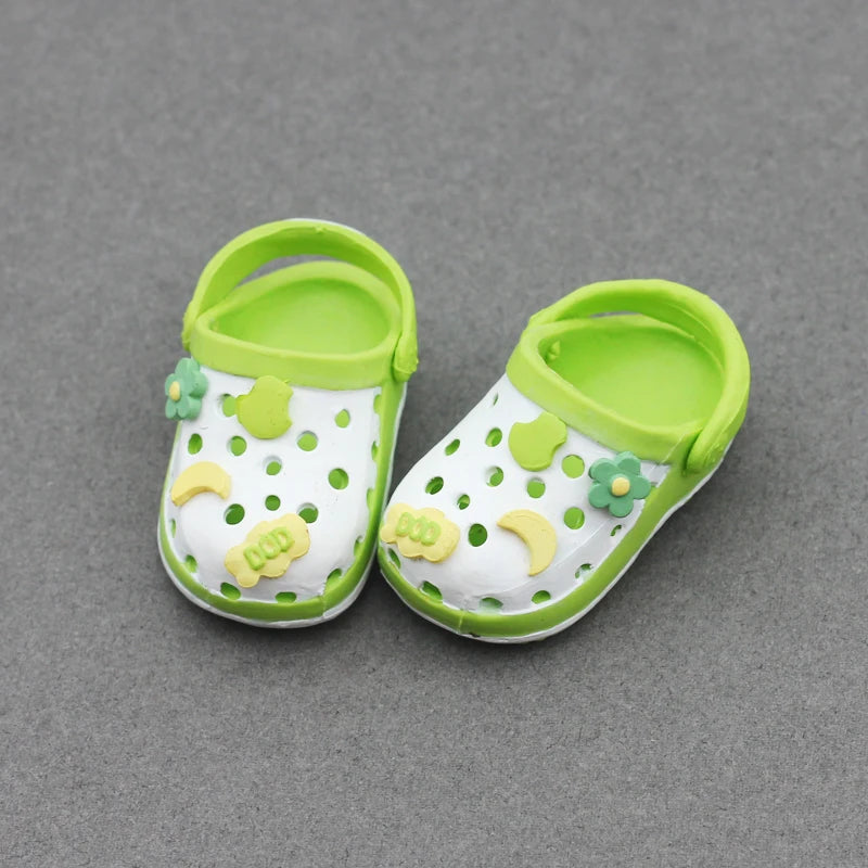 Labubu Doll Slippers Shoes (4.3*2.0cm) for Labubu Macaron  Bao-Ao Bao Ao &15cm EXO Plush Doll & 1/6 BJD Doll