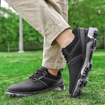 Waterproof Golf Shoes Men High Quality Leather Professional Outdoor Golfing Sneakers Walking Exported to Europe and America40-47