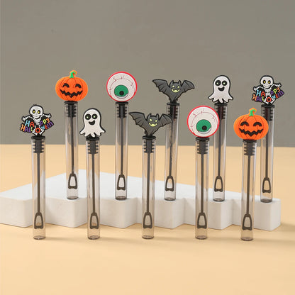 10/20pcs Halloween Pumpkin Ghost Bat Bubble Wand Soap Bottle Tube DIY Gifts for Kids Horror Halloween Party Decorations Supplies