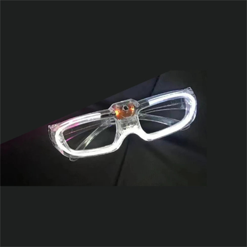 Sense of Future Science Technology LED Luminous Glasses Ins Popular Punk Goggles Party Christmas Colorful Light Shades Decor