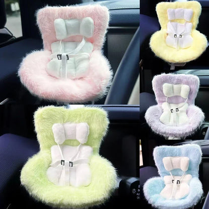 Suitable for 17cm Labubu Cute Doll Cute Car Safety Seat Car Air Outlet Decoration Car Interior Decoration Ornament